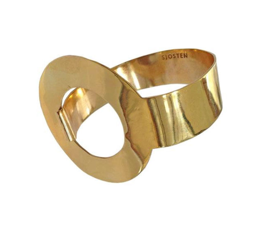 Circle bracelet brass