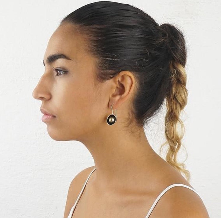 Button earrings