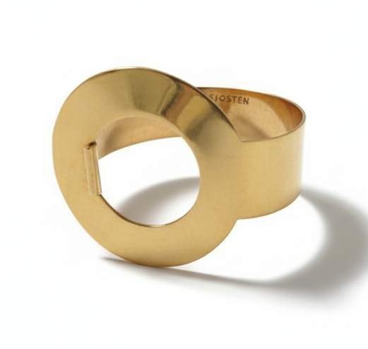 Circle bracelet brass