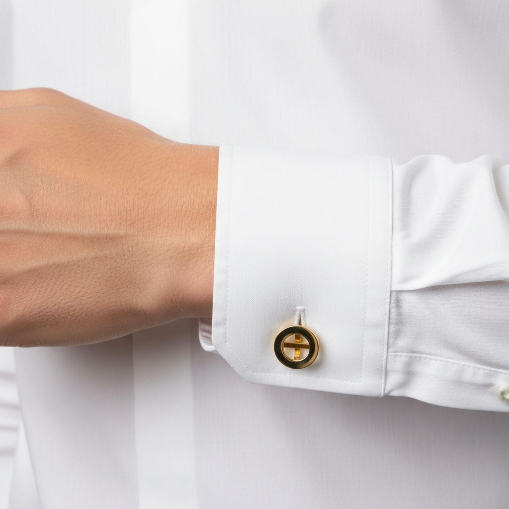Circle cufflinks