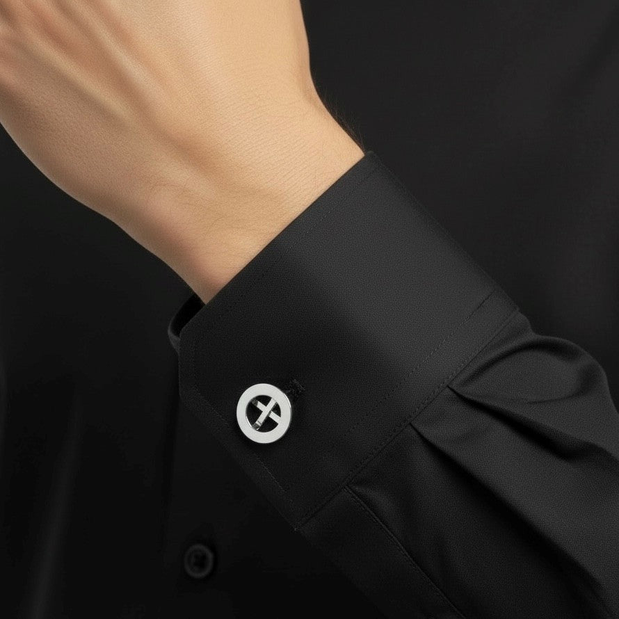 Circle cufflinks