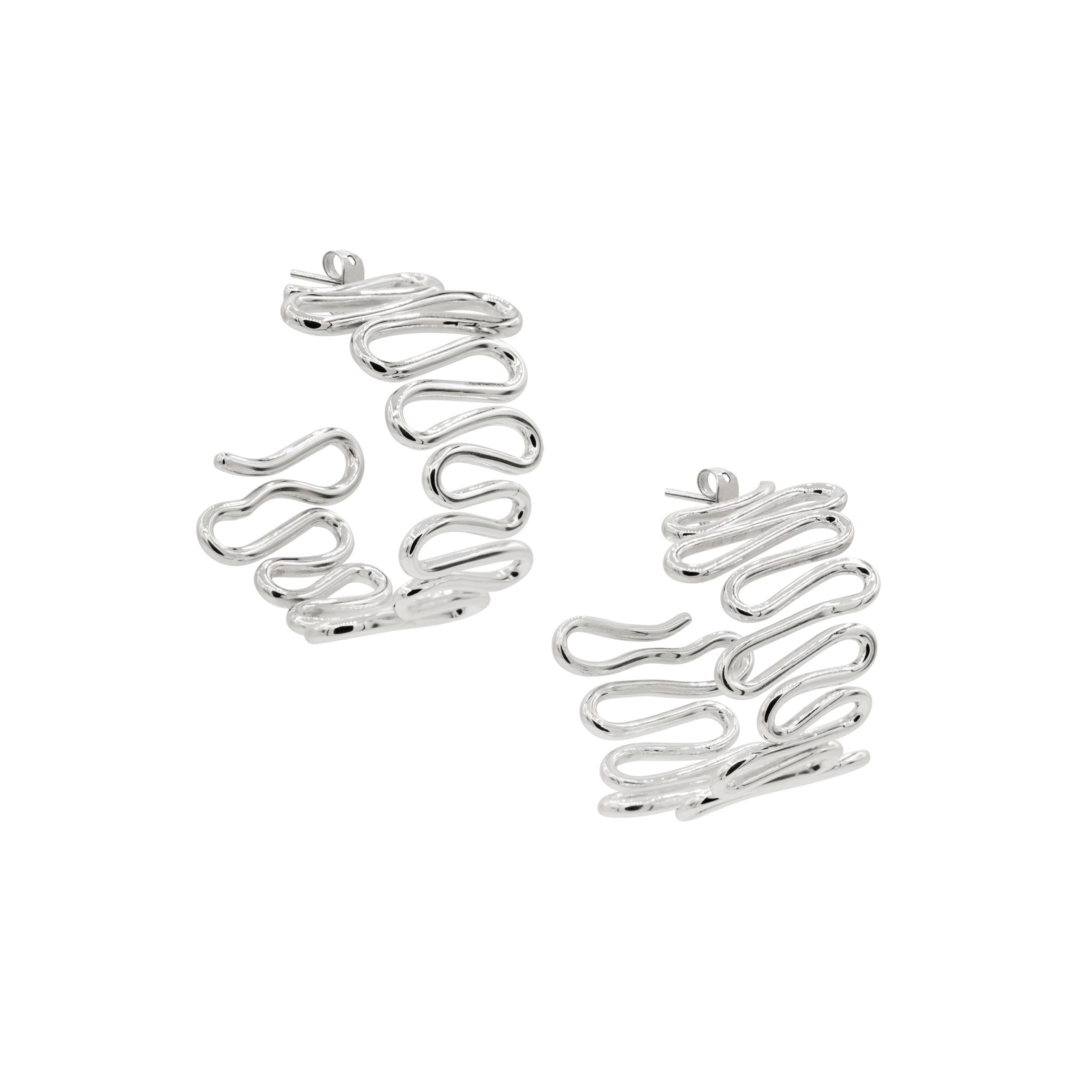 Wrinky hoops silver
