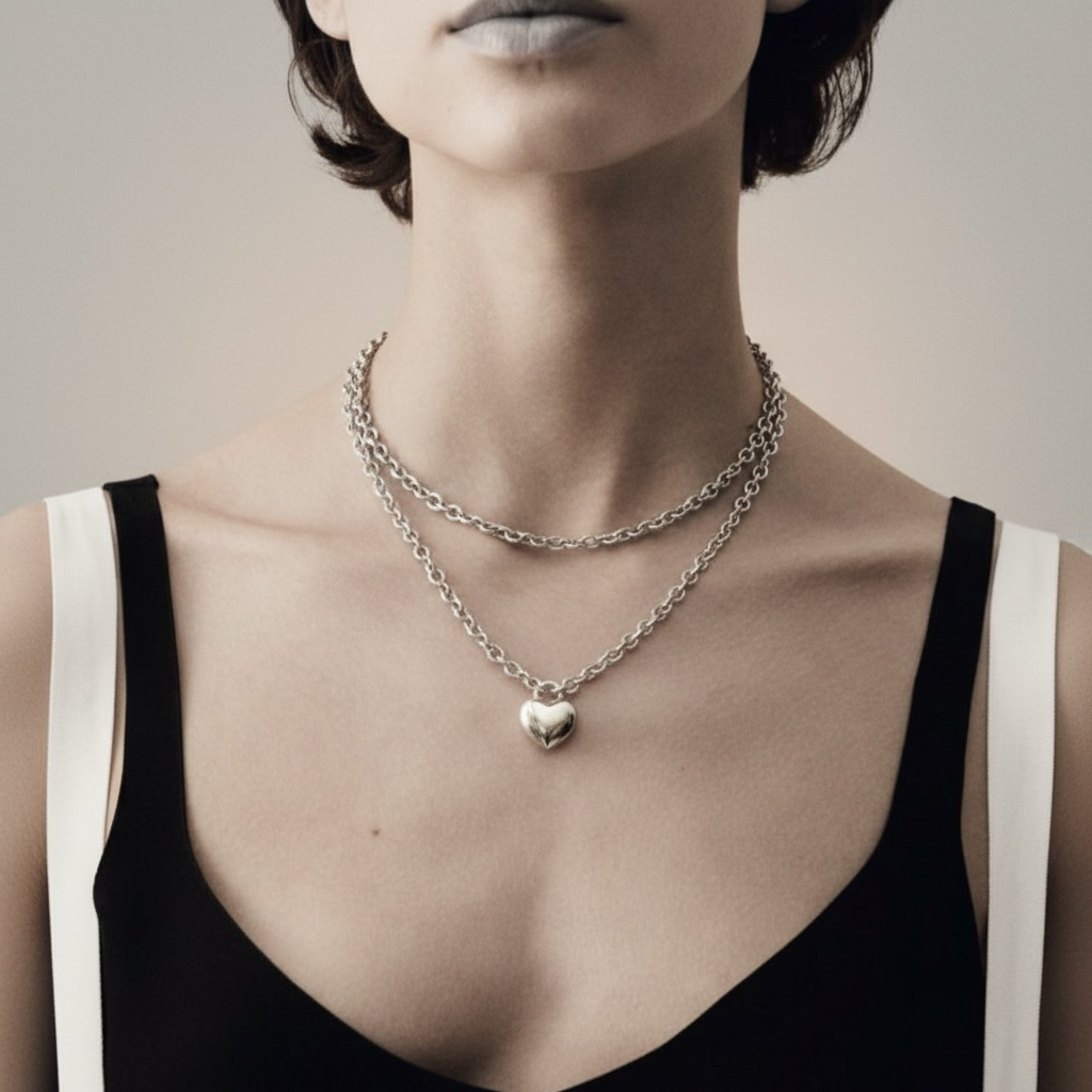 Heart pendant Cora bold