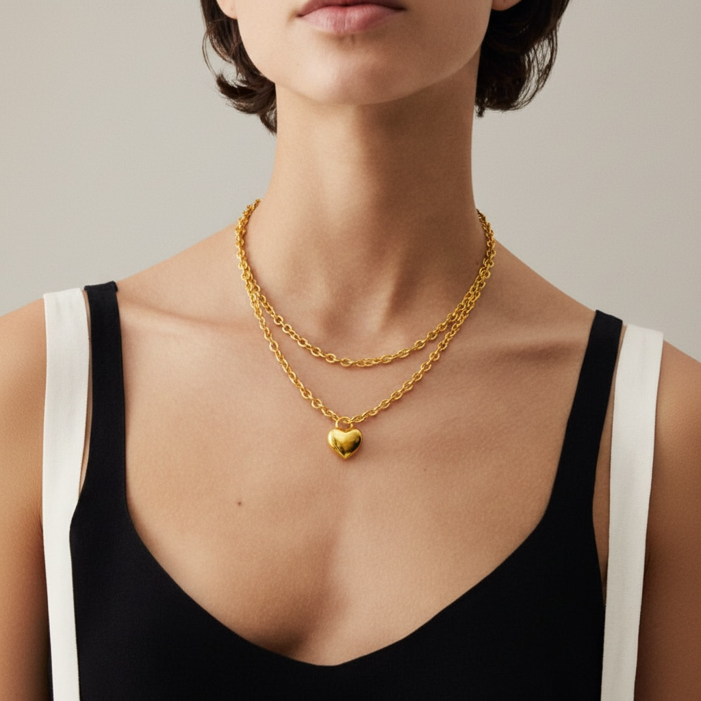 Heart pendant Cora bold
