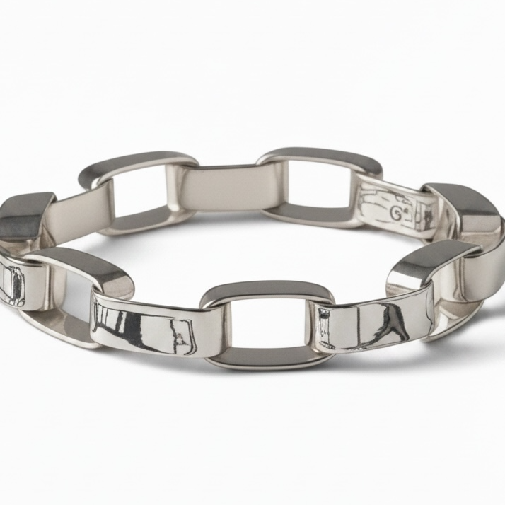 Fabienne link bracelet sterling silver