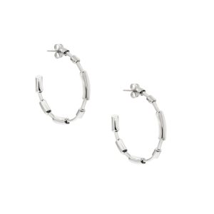 Messy hoops silver